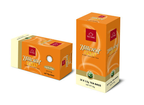 Hillcrest Gold 20x2.5g Tea Bag Carton